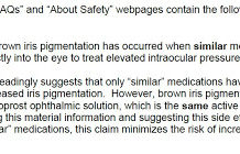 FDA Reads My Blog: Declares Latisse Web Site Misleading