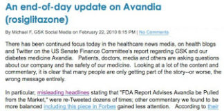 Geez, GSK! Find Another Source of “Balanced” Commentary