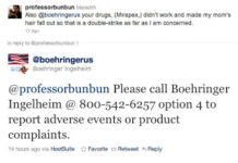 Did Boehringer Mishandle This Adverse Event Report on Twitter?