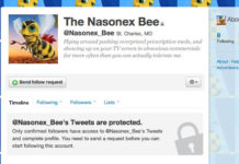 Is the Nasonex Bee on Twitter? Or Is This an Impostor?