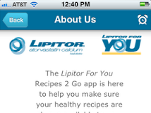 Recipes 2 Go: Pfizer’s LIPITOR-Branded iPhone App. Is It an Ad FDA Should Review?