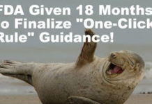 House Bill Would Give FDA 18 Months to Finalize “One-Click Rule” Guidance: ROFLMAOYSST
