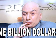 One Billion Dollars! O Valeant! Sung to tune of O Canada!