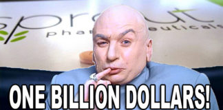 One Billion Dollars! O Valeant! Sung to tune of O Canada!