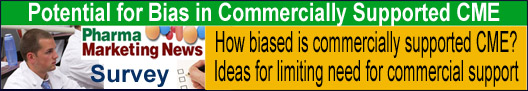 SURVEY: Potential for Bias in Commercially Supported CME