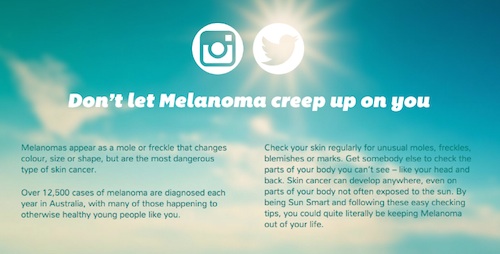 creepy melanoma campaign