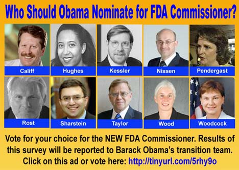 Vote for New FDA Commissioner